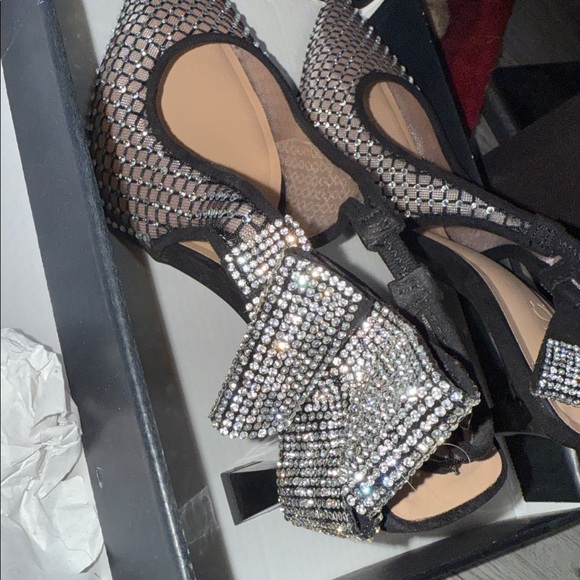 INC International Concepts Women's Black Mesh Heels 8.5 NIB - Picture 4 of 7